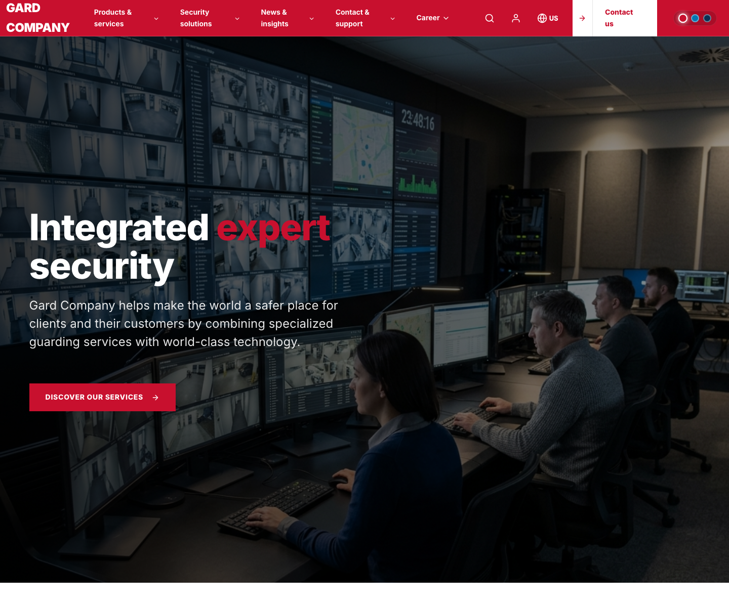Security Guard Template website template screenshot